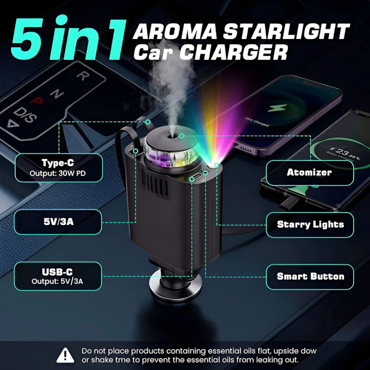 شارژر فندکی خودرو W&O Starlight