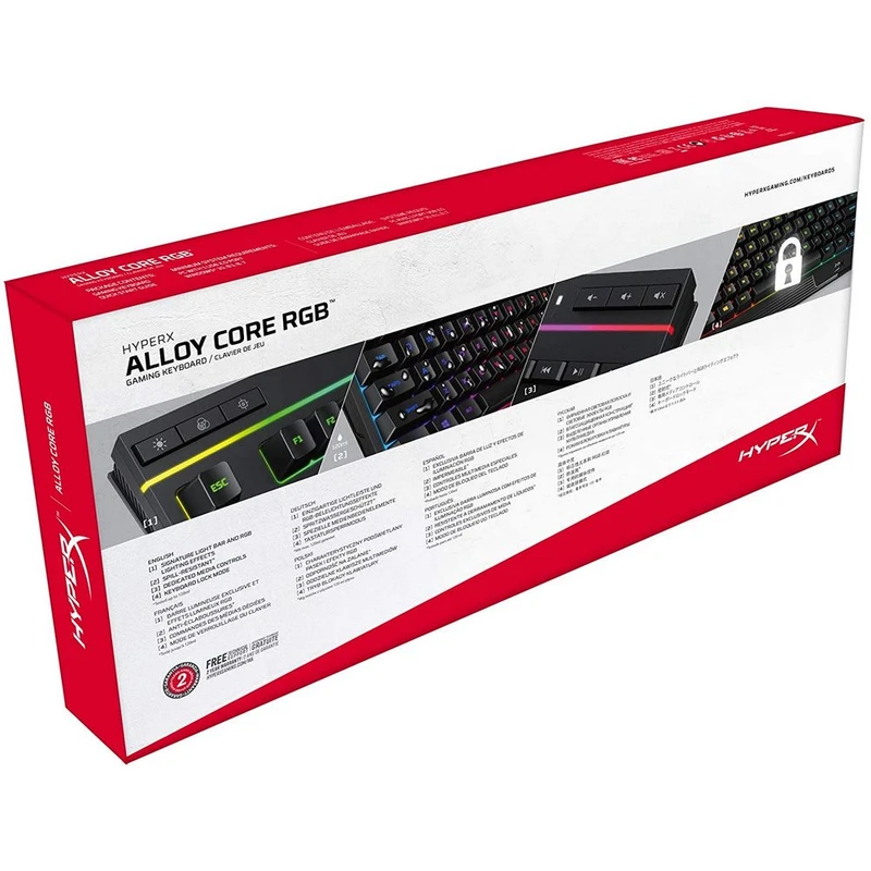کیبورد گیمینگ هایپرایکس مدل Alloy Core RGB با سیم