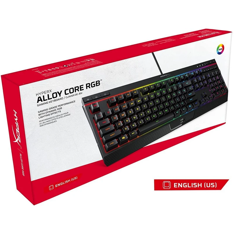 کیبورد گیمینگ هایپرایکس مدل Alloy Core RGB با سیم