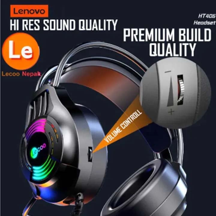 هدفون گیمینگ سیم دار لکو مدل Lecoo HT406
