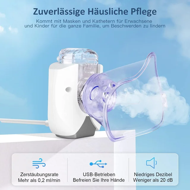 دستگاه استنشاق نبولایزر شارژی مدلUN100 Portable Nebulizer