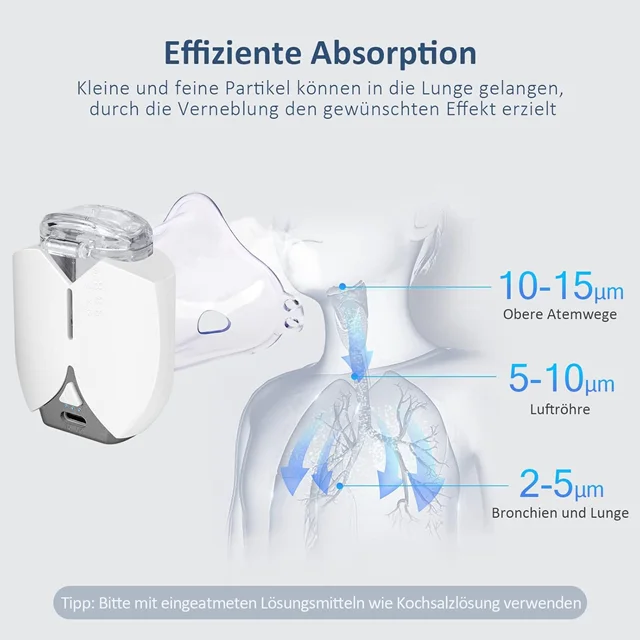دستگاه استنشاق نبولایزر شارژی مدلUN100 Portable Nebulizer