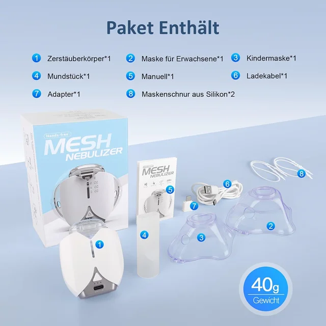 دستگاه استنشاق نبولایزر شارژی مدلUN100 Portable Nebulizer