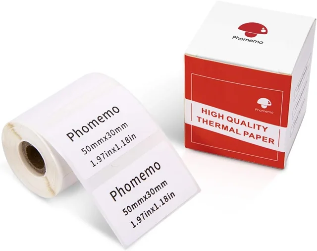 رول پرینتر لیبل زن حرارتی Phomemo (50×30 میلیمتر)