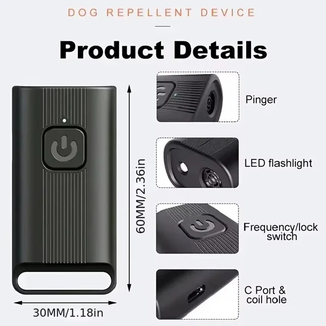 ضد پاس سگ اولتراسونیک P12 Mini Ultrasonic Dog Repeller