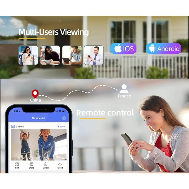 دوربین سولار سیم کارتی دو لنز مدل s18 - 8MP