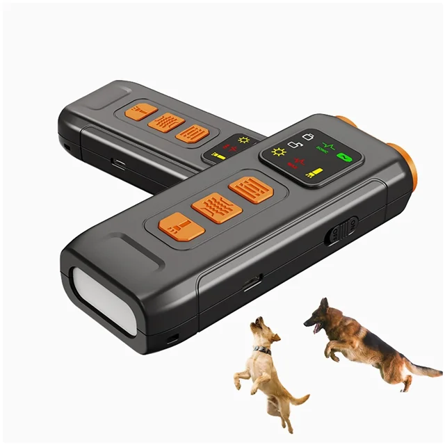 دستگاه ضد پاس سگ یا دورکننده حیوانات مناسب برای سگ و گربه Ultrasonic K10 دو کاناله بردموثر
