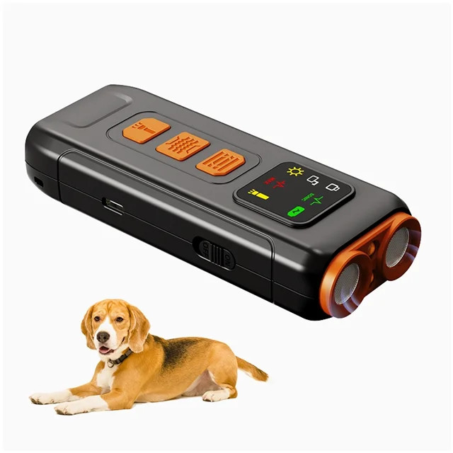 دستگاه ضد پاس سگ یا دورکننده حیوانات مناسب برای سگ و گربه Ultrasonic K10 دو کاناله بردموثر