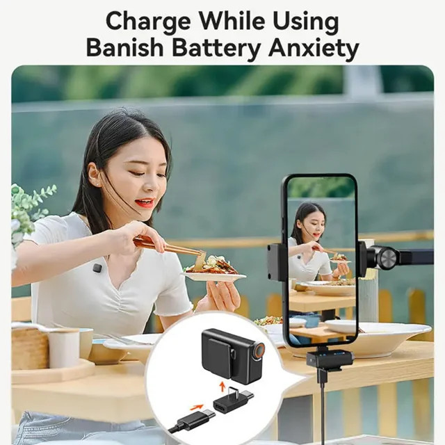 میکروفن یقهای بیسیم مدل M15 Mini با کیفیت صدای حرفهای