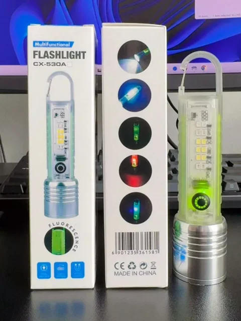 چراغ قوه دستی LED مدل CX530A ضد آب با قابلیت زوم