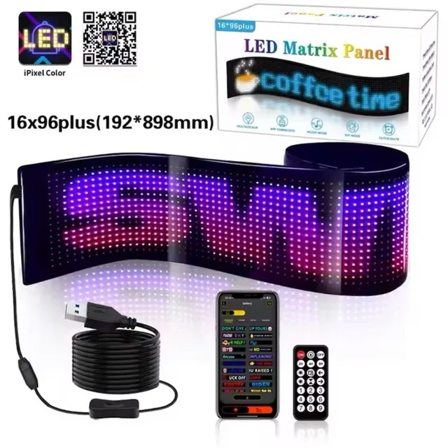 پنل ماتریکسی LED سایز ۹۰ در ۱۹ سانتی متر