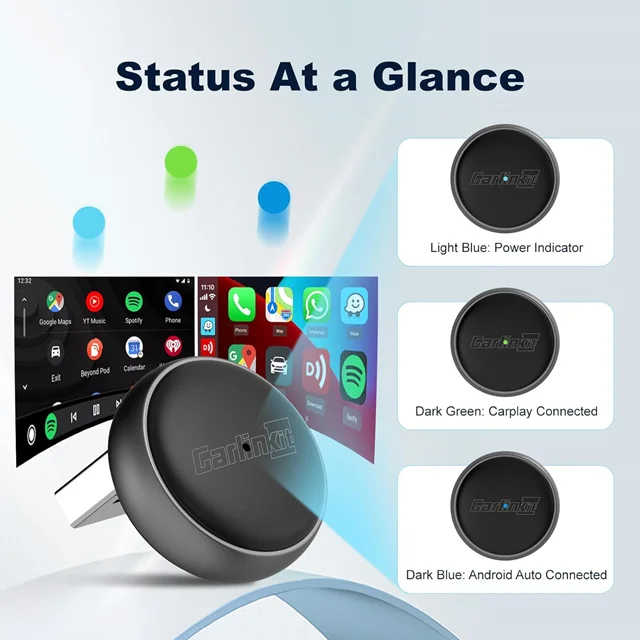 دانگل وایرلس کارپلی و اندروید اتو کارلینکیت مدل Mini Ultra3