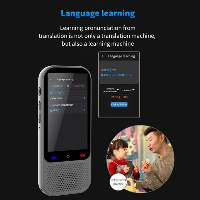 دستگاه مترجم صوتی هوشمند دوربین دار s80 pro
