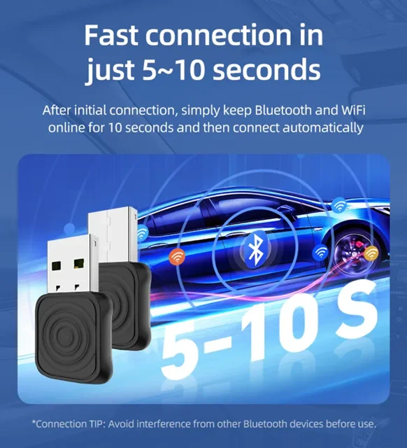 دانگل وایرلس کارپلی و اندروید اتو کارلینکیت مدل Mini Ultra