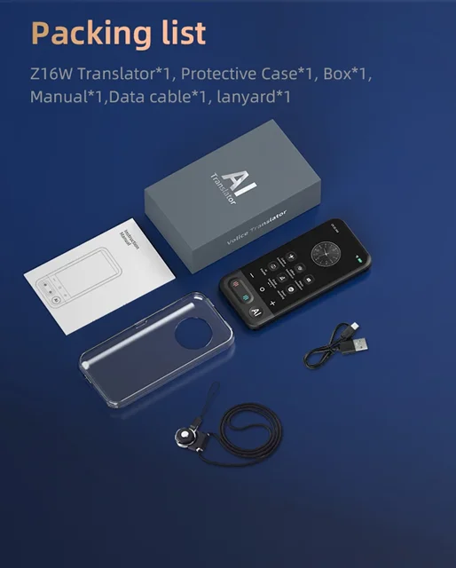 مترجم هوش مصنوعی مدل Z16 آفلاین و آنلاین ۱۳۹ زبان