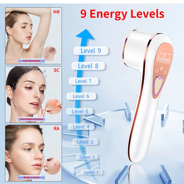 دستگاه لیزر خانگی حذف موهای زائد ۱ میلیون شات مدل BHRL-11